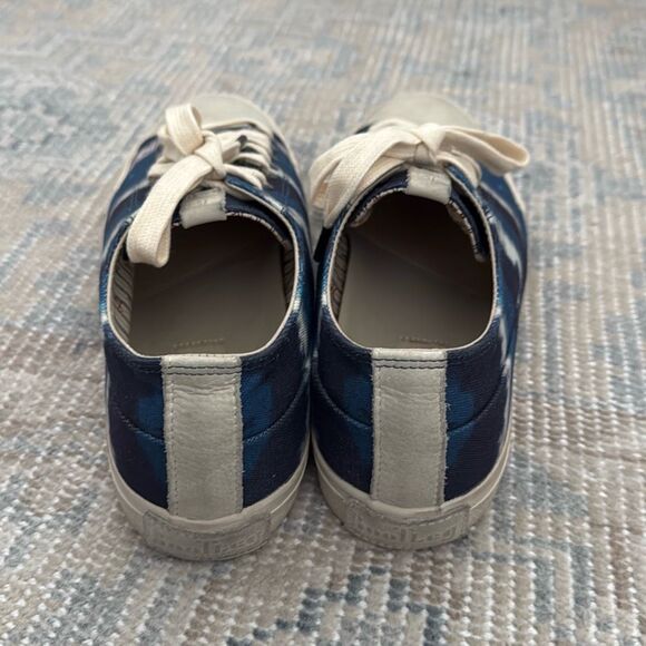 John Varvatos Men's Vulcanized Tie-dye Printed Sneakers In Vapor Grey size 9.5 - Picture 4 of 10